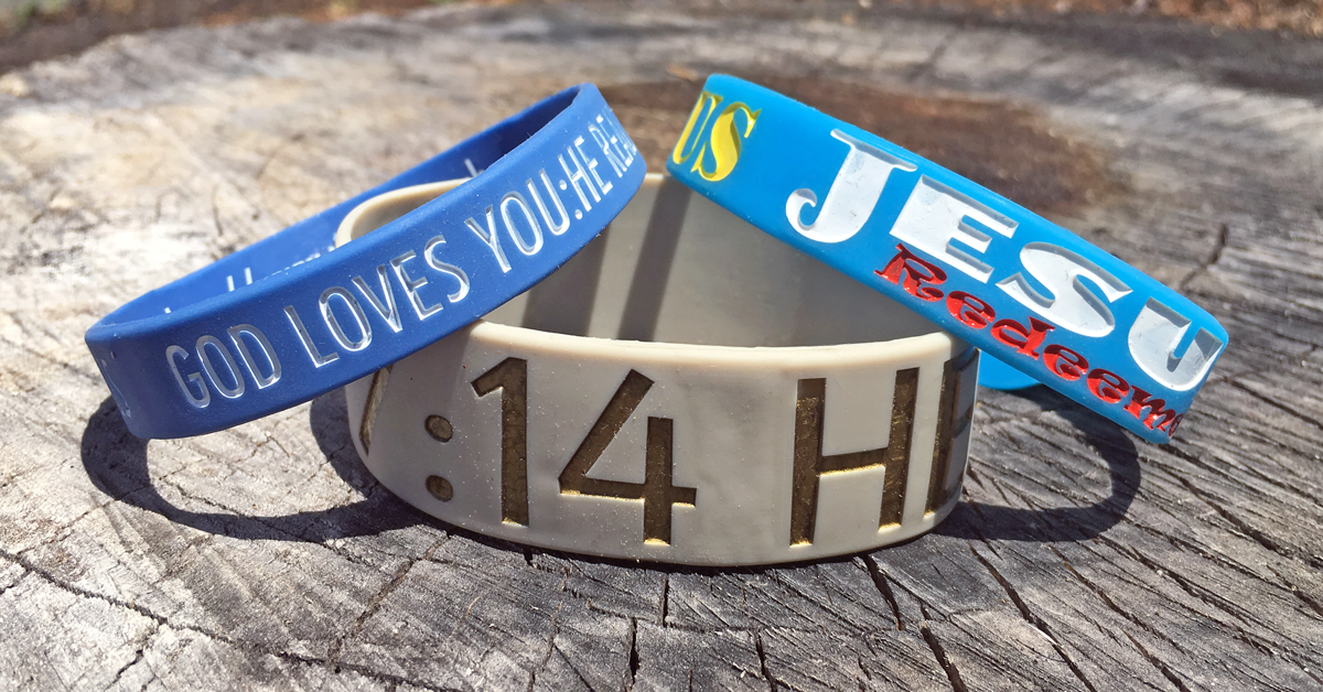Woodland Wristband Maker Series Bros Blog 3 Silicone Wristbands On Wood In Wristband Maker Series