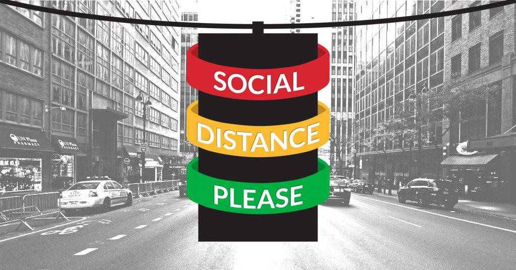 Social Distance Indicator Wristbands