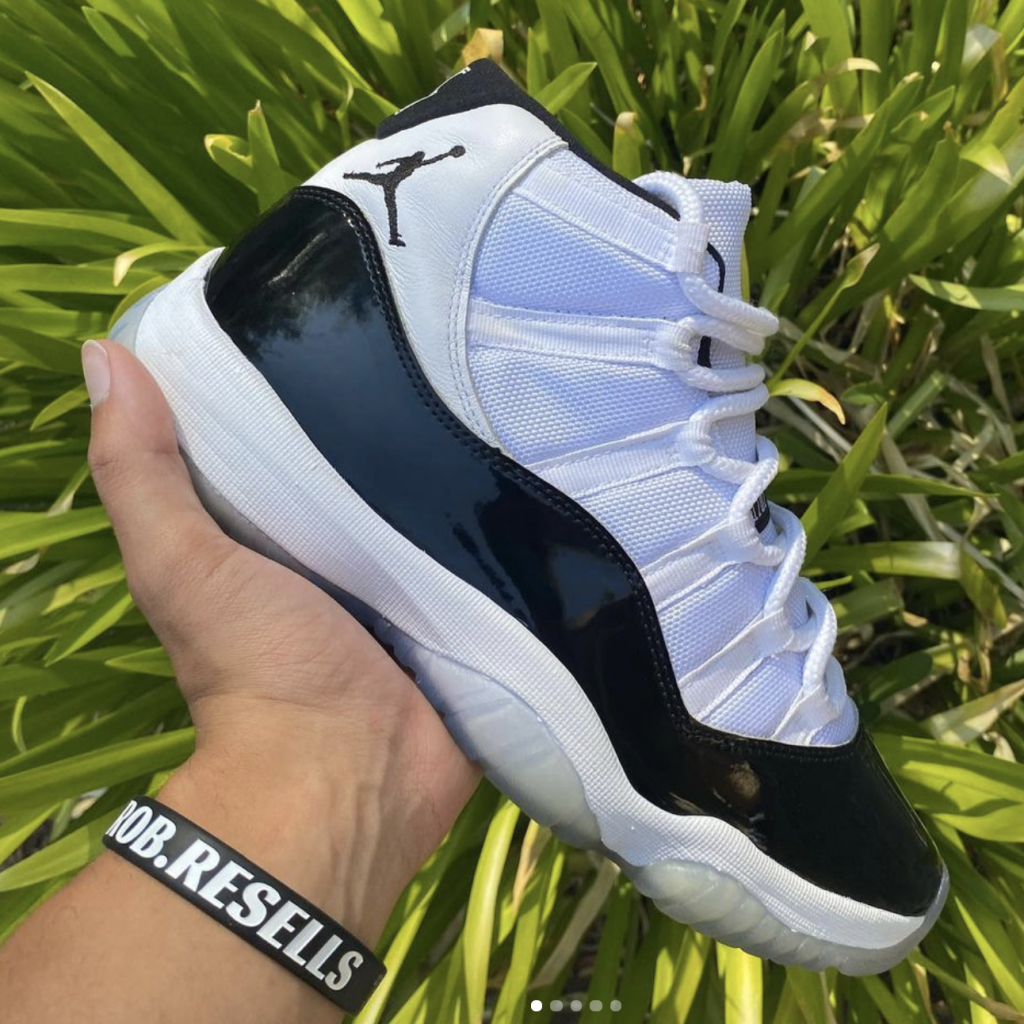 Rob Resells advertising an Air Jordan sneaker on Instagram